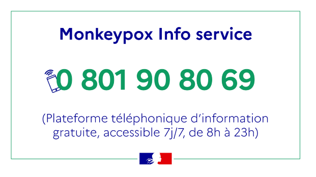 Monkeypox Info service 0 801 90 80 69
