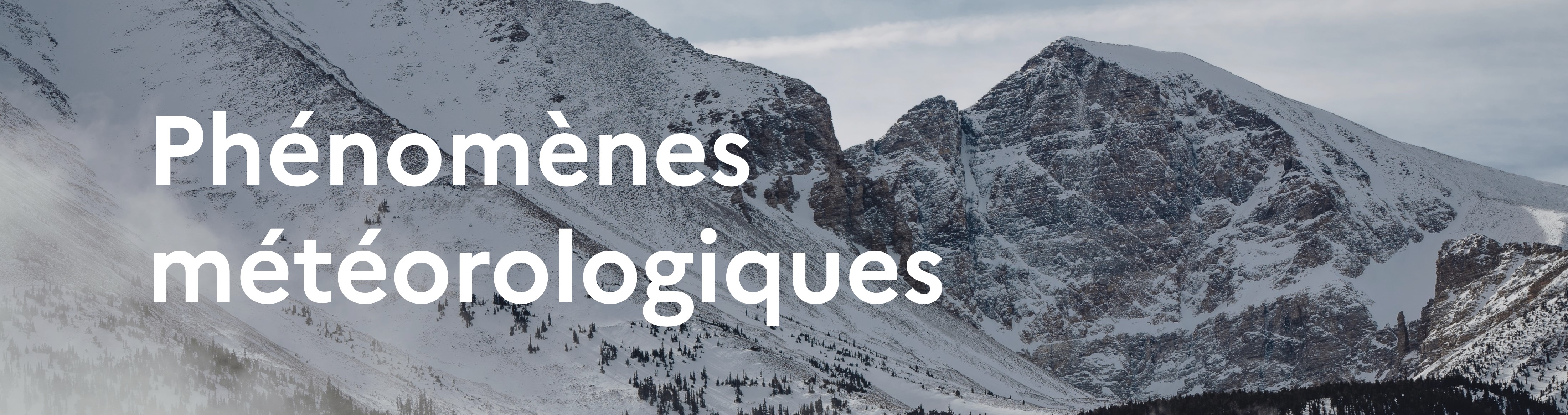 Bannière thématique phénomènes météorologiques
