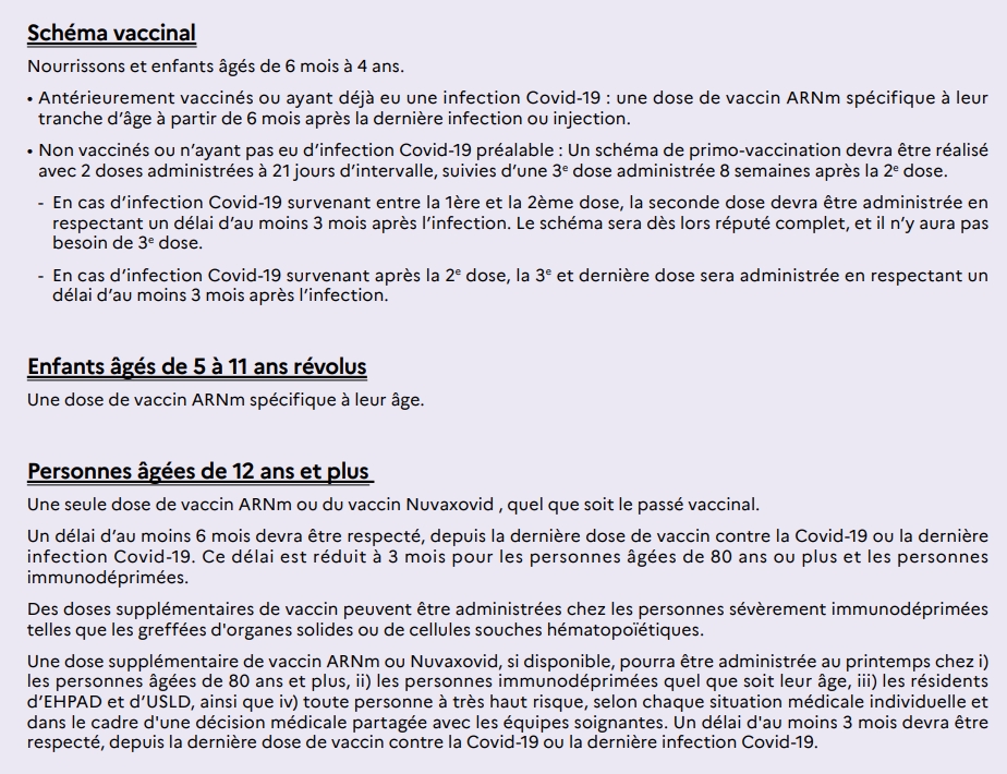 Lien vers le schéma vaccinal