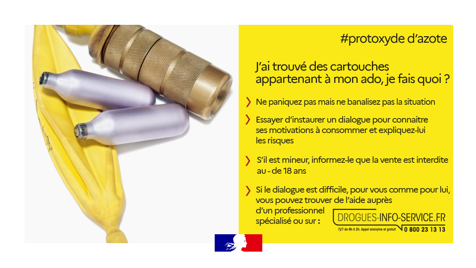 Infographie j'ai trouvé des cartouches appartenant à mon ado, je fais quoi ?